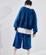 INDIGO 裏毛&ピグメントダイ　ブルゾン